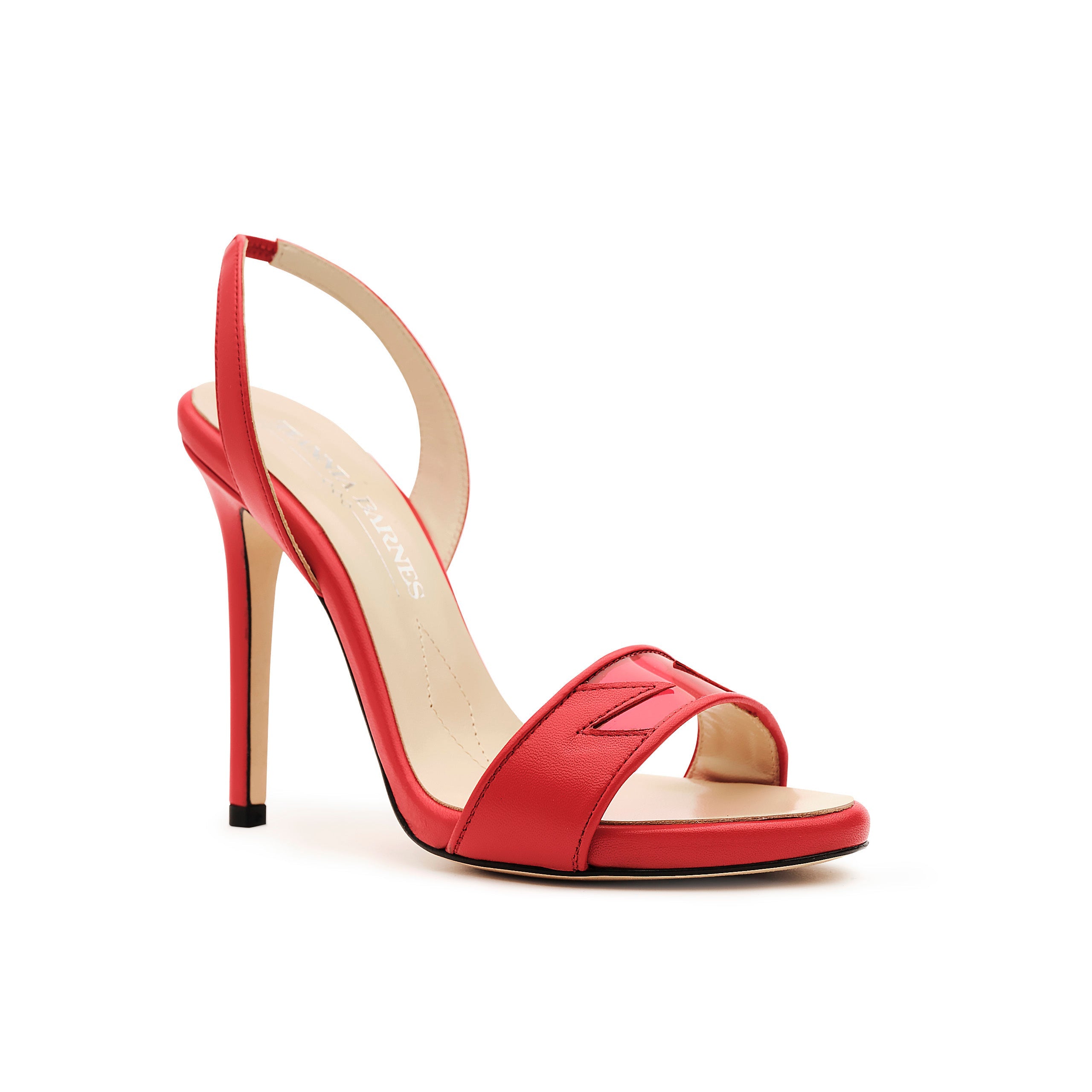 Giselle - Red Open-Toe High Heels