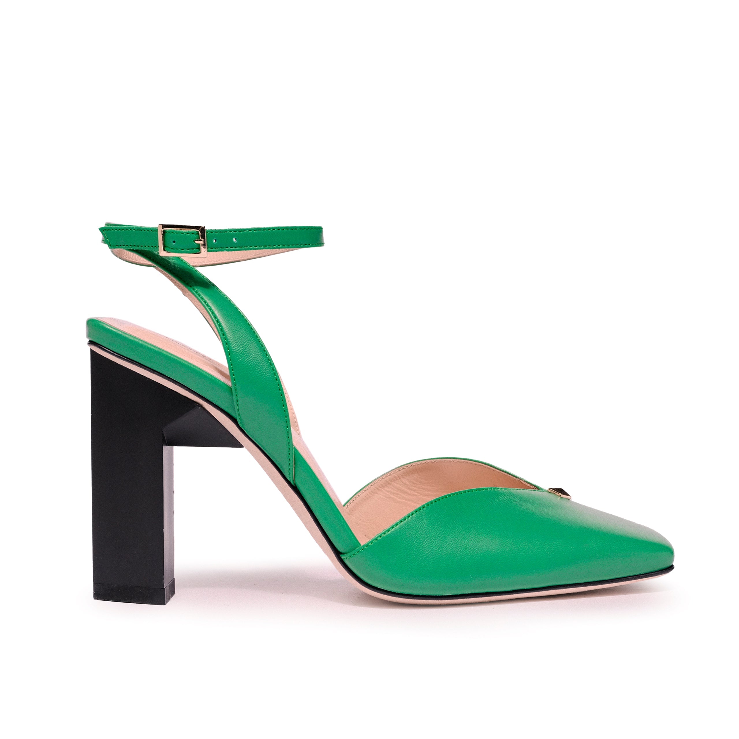 Green t strap heels best sale