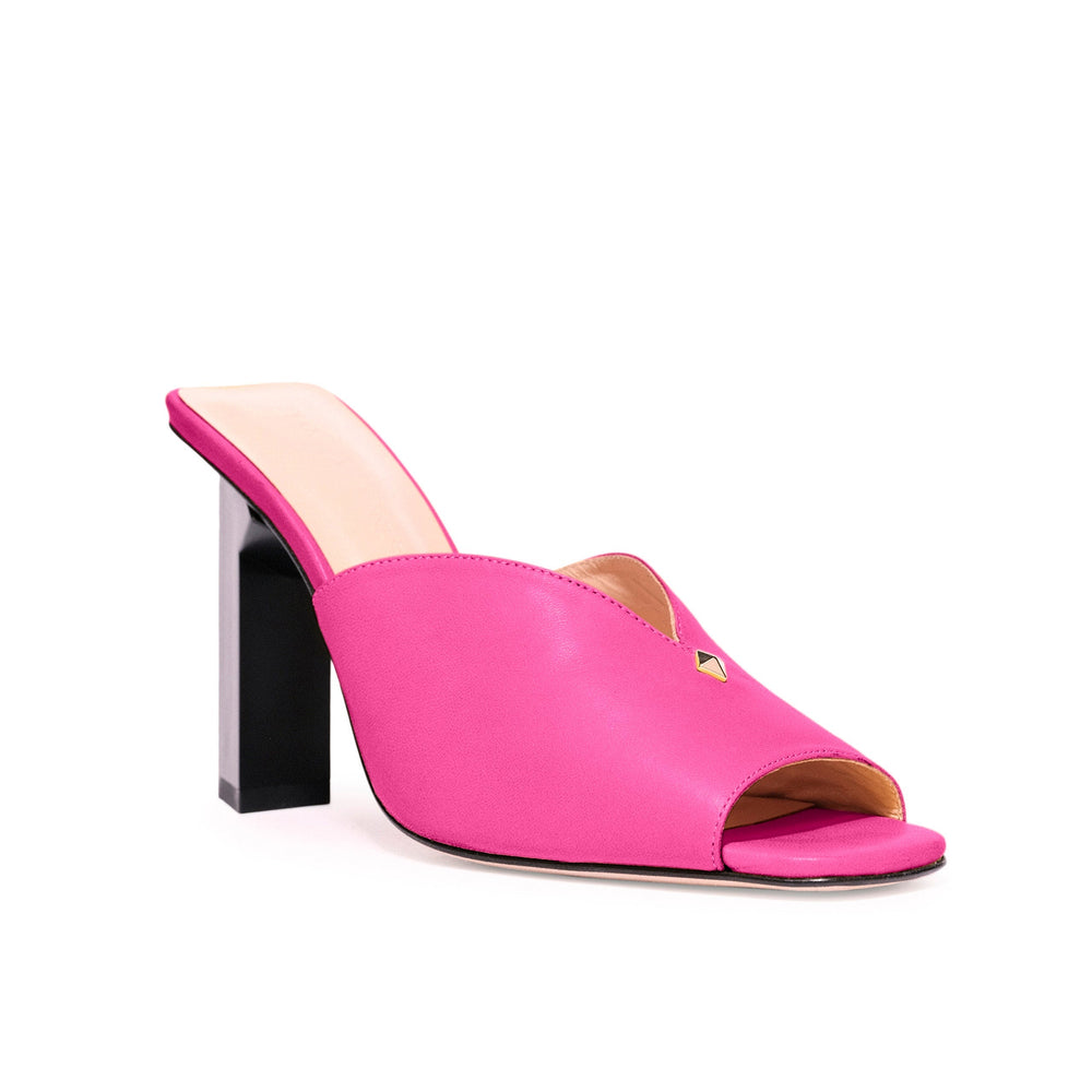 Pink Tiffany Mule Heels – High